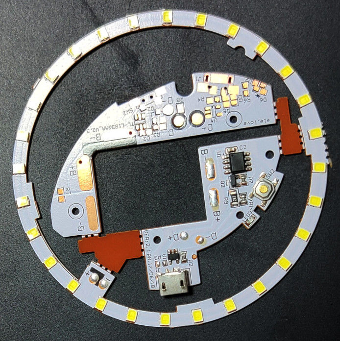 Tek Katmanlı Flex PCB Üretimi Mini Makyaj Ayna LED Işık USB Bağlantısı ile