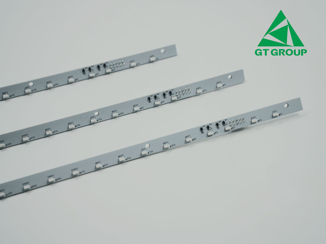 1.60mm 1/1/OZ 4 katmanlı PCBA basılı devre kartı mürekkeple doludur LED ışık çubuğunda kullanılır