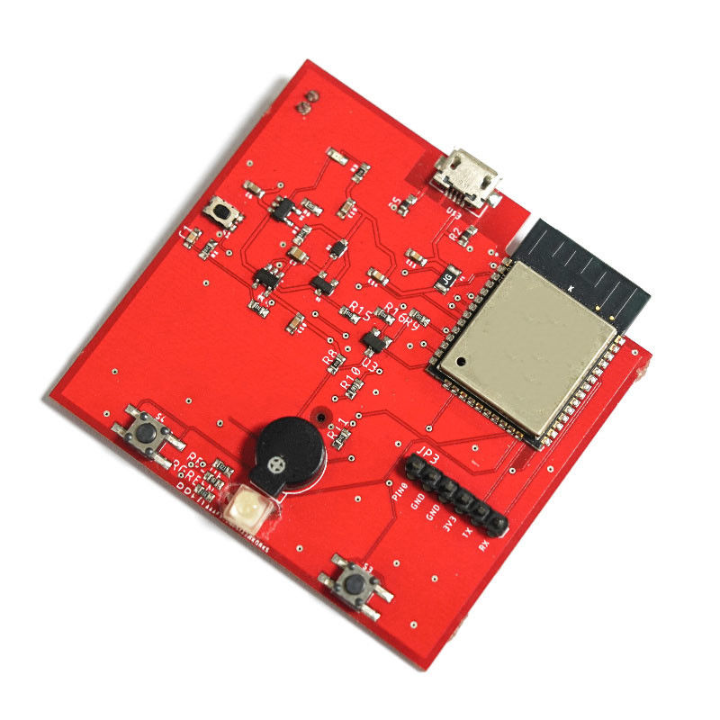 UL Sertifikalı Çift Katmanlı Kırmızı FR-4 Basılı Devre Tablosu Elektronik Üretim için PCBA