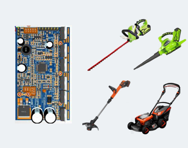 Çim biçme kontrol çözümü bahçecilik araçları prototip PCB montajı
